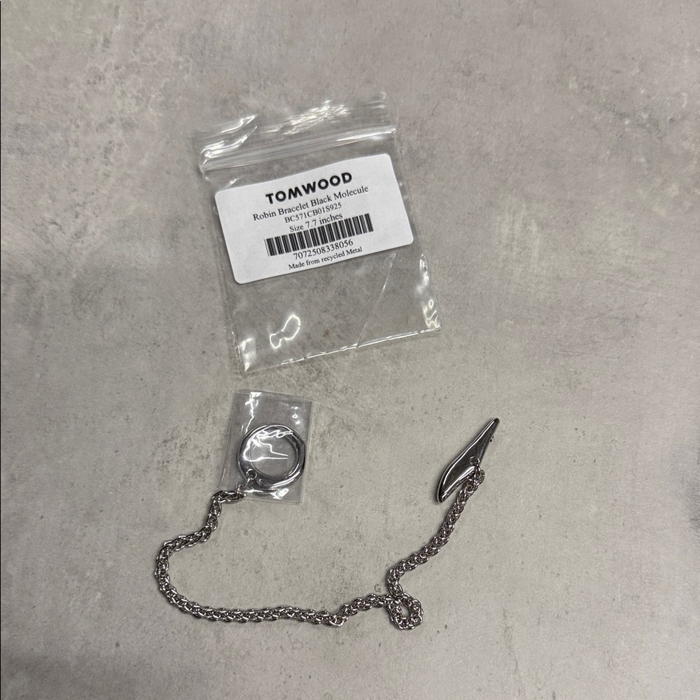 TOM WOOD 925 SILVER MOLECULE BRACELET WITH ONHX (ONLY 1 BRACELET).